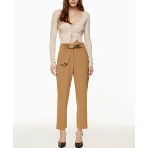 Aritzia | Wilfred tie front ankle pant in saville